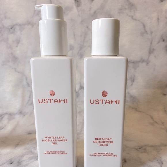 Ustawi Skincare Gift Set - 2pc, Micellar Water, Toner, Full Size, NEW - Picture 2 of 13